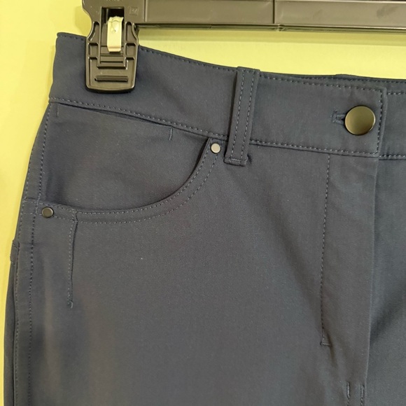 Lululemon city sleek 5 pocket pant ankle chino true navy warpstreme size 8 woman - Picture 7 of 13